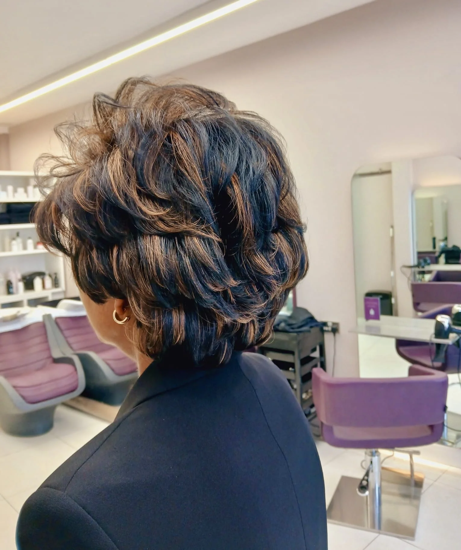 Warm balayage bob by Bobby — L'Oréal Certified Colour Specialist at The Village Edit, Wimbledon Village